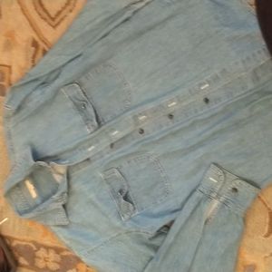 Vintage Billy Martins Western Wear  denim shirt with mini concho button unisex